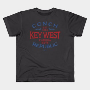 Key West, Florida, Conch Republic Kids T-Shirt